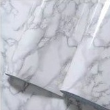 Wallpaper Sticker Dinding Murah Berkualitas Motif Marmer Putih Abu
