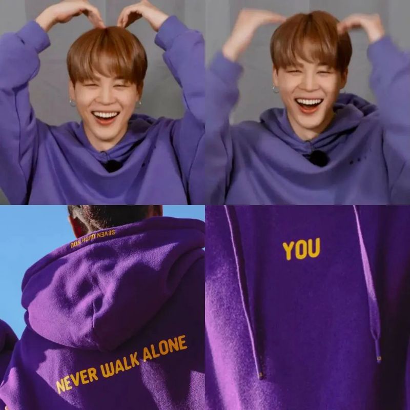 HOODIE BTS JIMIN NEVER WALK ALONE FREE GIFT
