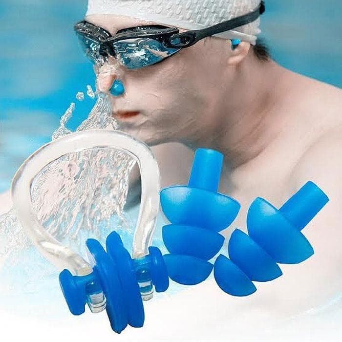 Clip Klip Penutup Hidung Penyumbat Telinga Renang Diving Speeds