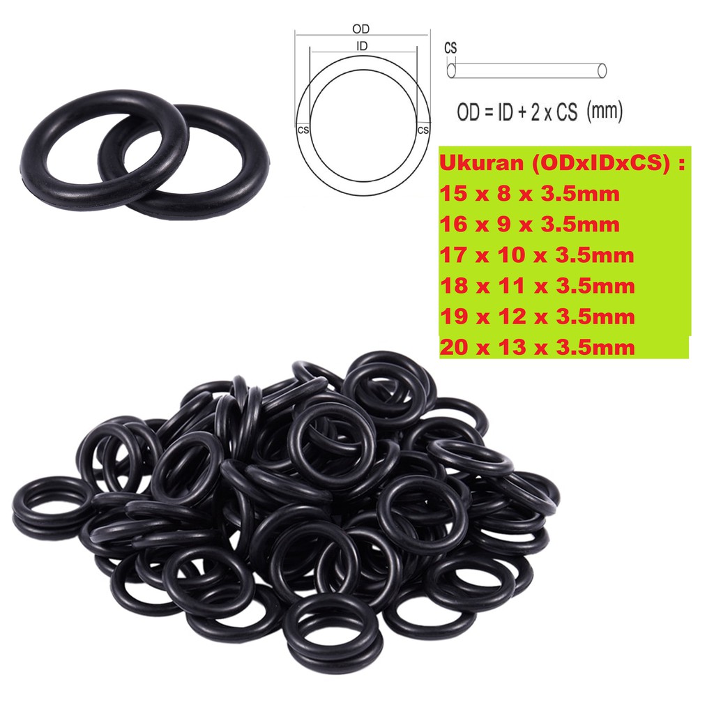 

High Quality Oring ID 8 9 10 11 12 13mm Tebal 3.5mm Mantafff