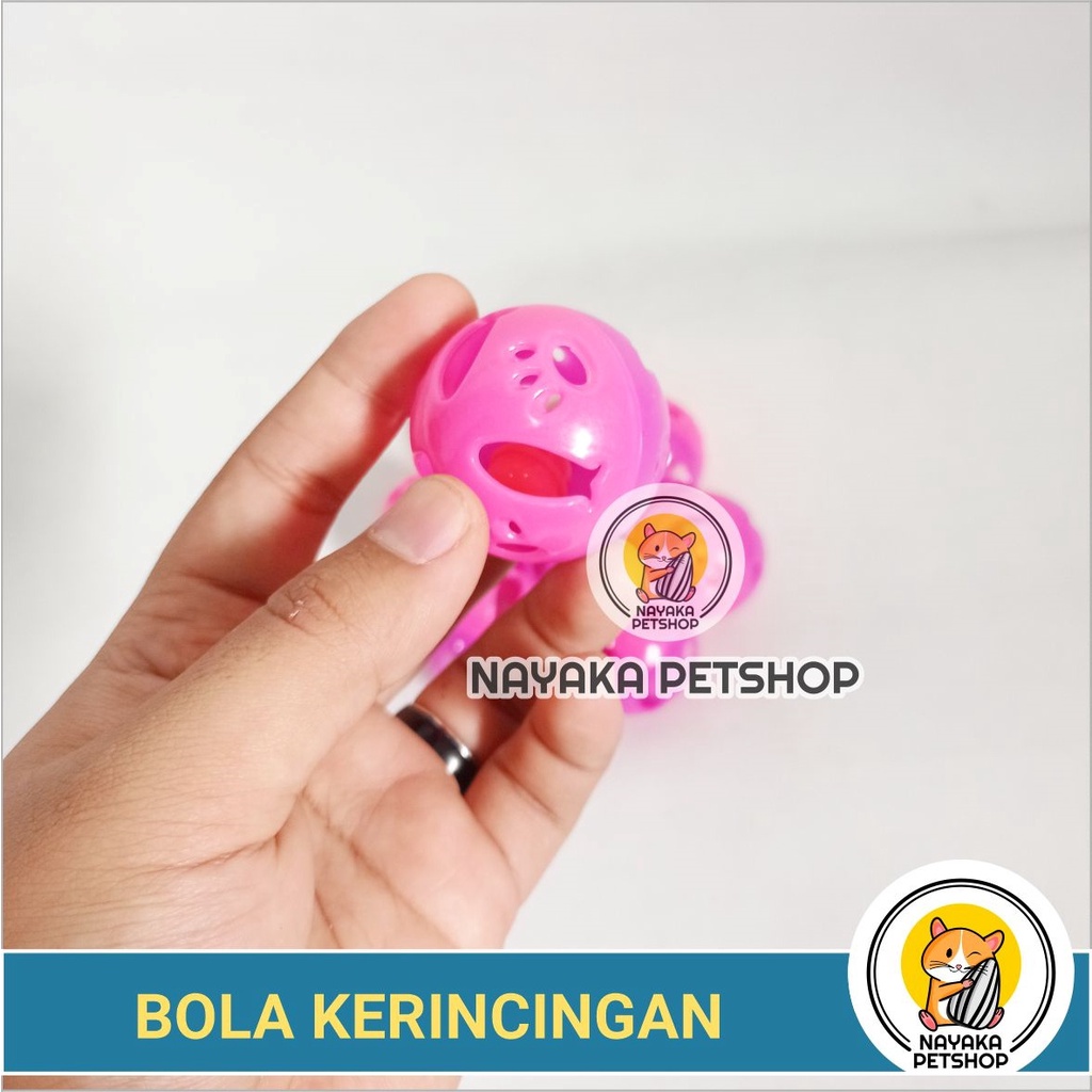 Bola Lonceng Kucing Bunyi Kerincing Mainan Hewan