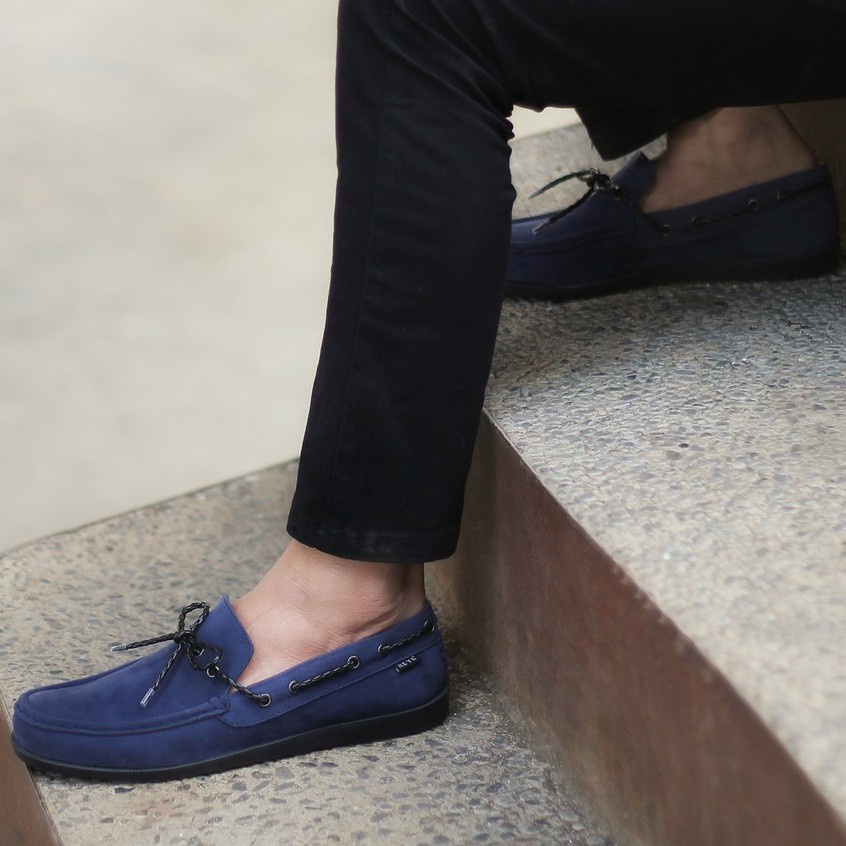 LICK NAVY |ManNeedMe x Reyl| Sepatu Loafers Pria Casual ORIGINAL