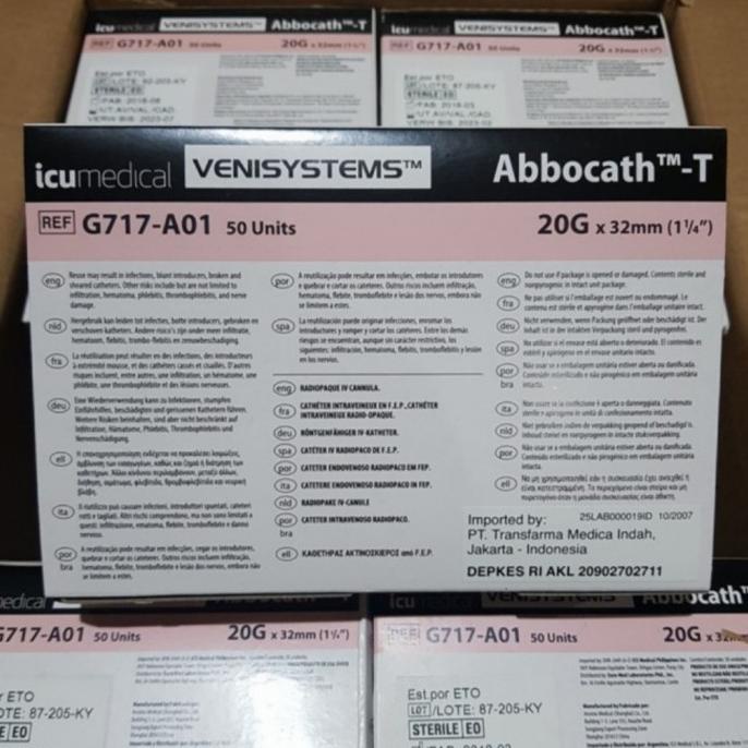 Abbocath Venisystem 1 box 20,22,24G
