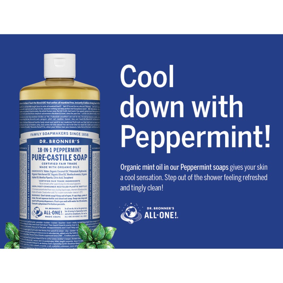 Peppermint Pure Liquid Soap 946ml