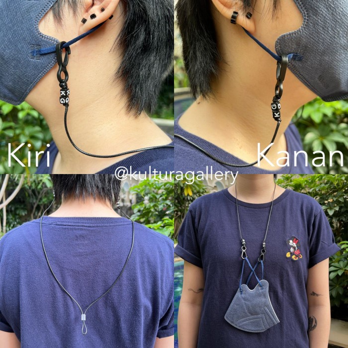 Kalung Masker Nama Pengait Bulat / Tali Masker / Strap Masker