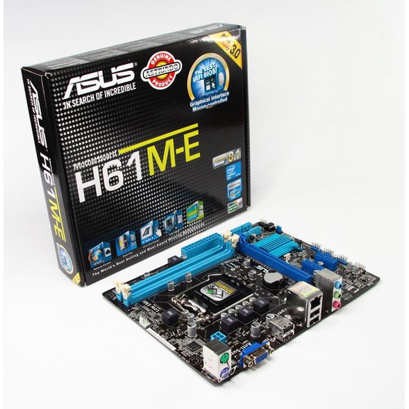 Motherboard/Mainboard ASUS H61M-E LGA 1155 DDR3 GARANSI 1 TAHUN