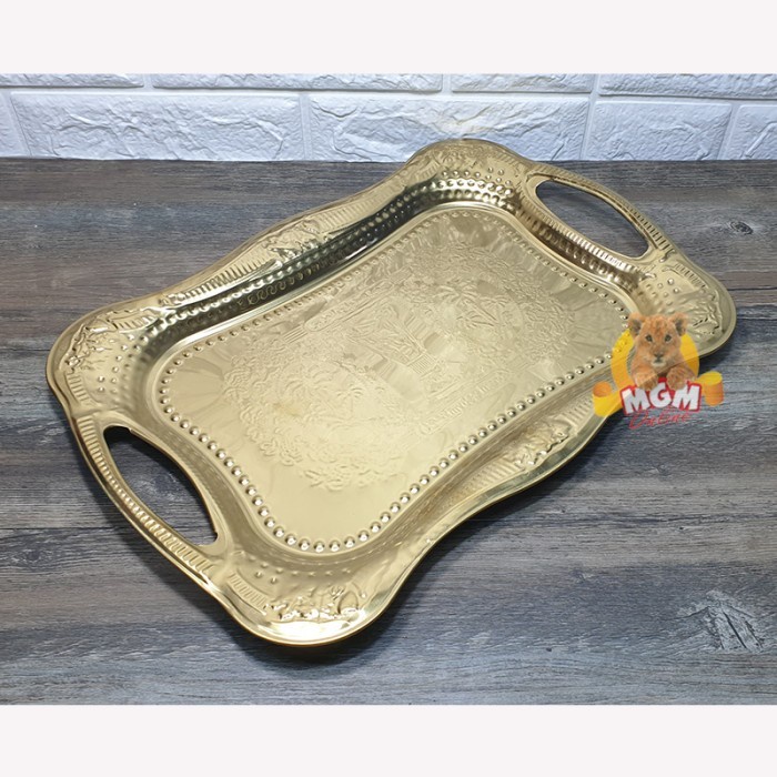 Nampan Arab Emas Nampan emas Nampan Gold Arab 30x20CM