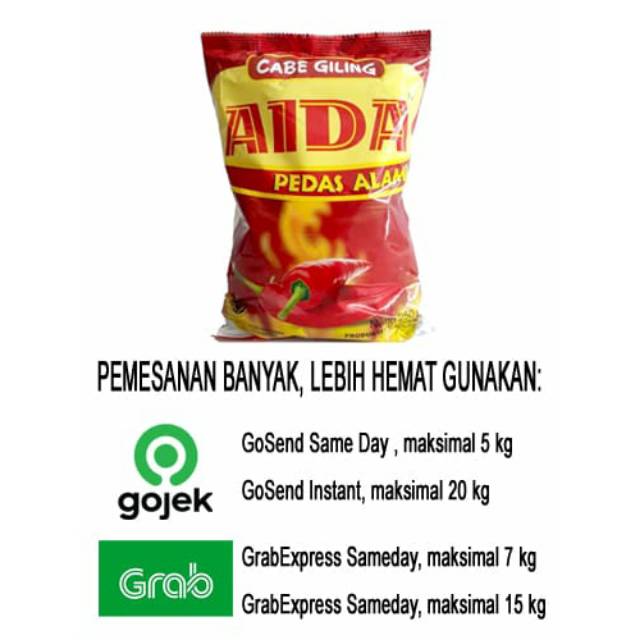 Cabe Bubuk AIDA 250 g Cabe Giling