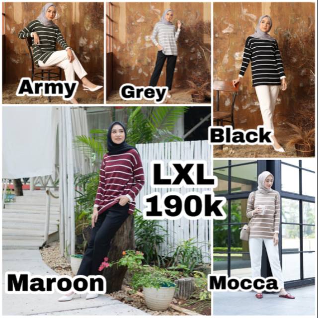 Stripes Cotton Sweater Heaven Lights