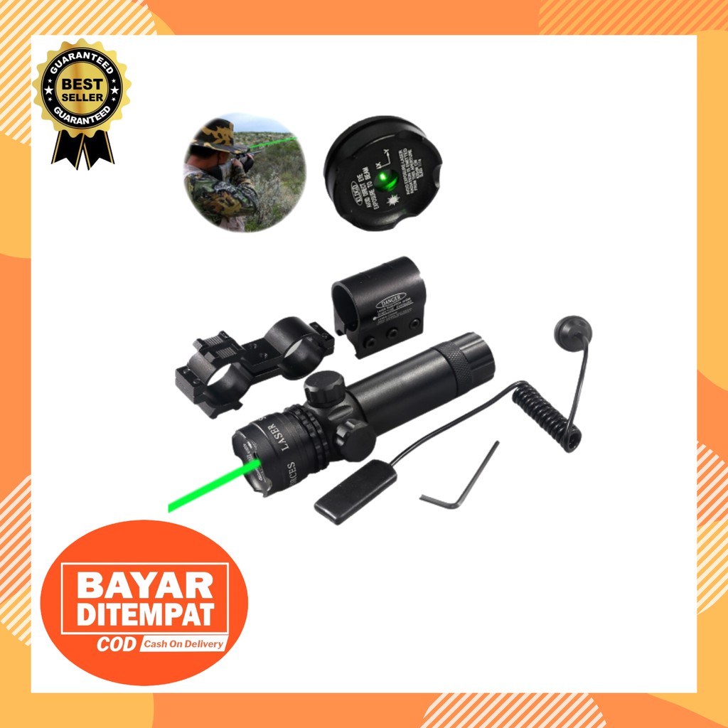 LASER SENAPAN SCOPE TEMBAK 803 HIJAU MAHAL