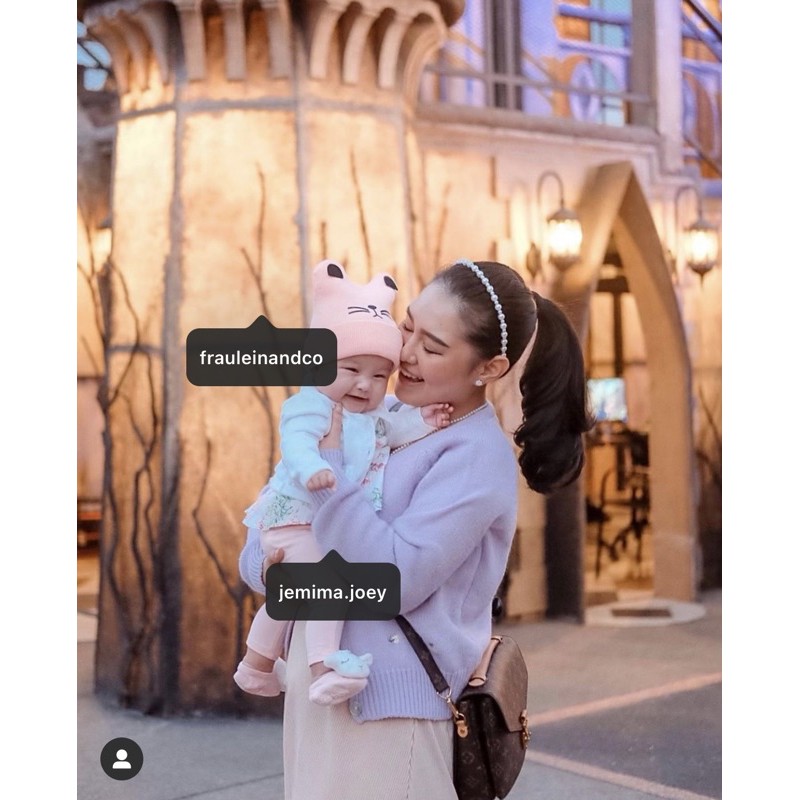 *FRAULEINCO* TOPI KUPLUK RAJUT BAYI TELINGA DOGGY KUCING / TOPI KUPLUK Bayi UNISEX/ KUPLUK KEREN Lucu