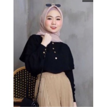 HipNop BLOUSE NIKI TUNICIA BLOUSE MOSCREPE PREMIUM