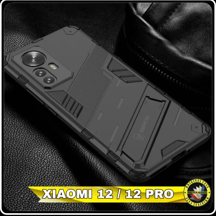 Casing Xiaomi 12 pro Hardcase Xiomi 12 Kick Stand Armor Shockproof