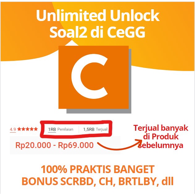 CHEGG - Software Untuk Unlock Jawaban Unlimited + Bonus SCRBD, dll