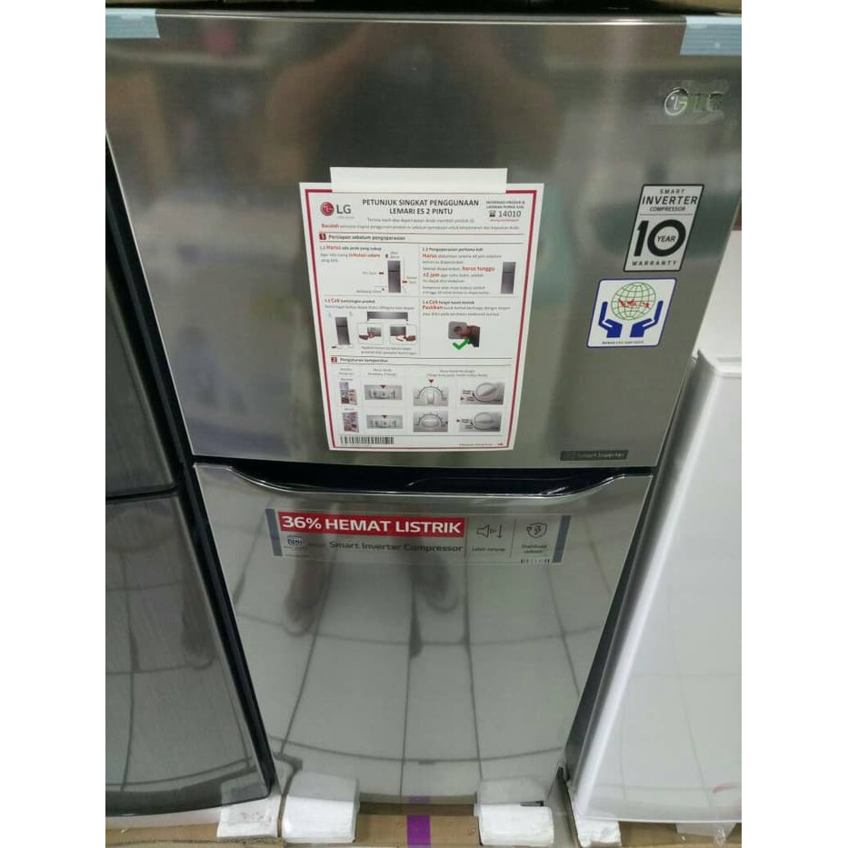 KULKAS 2 PINTU LG SMART INVENTER
