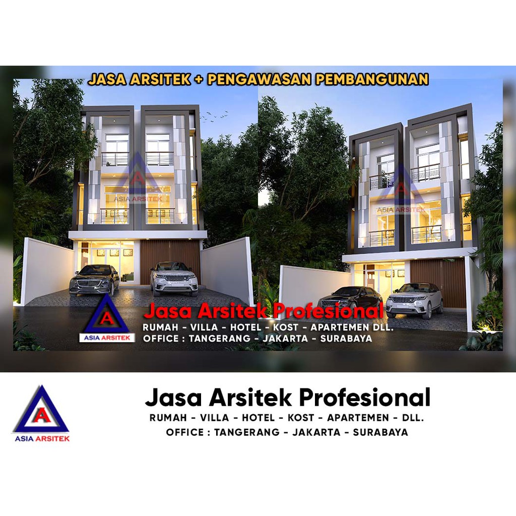 Jual Jasa Arsitek Desain Ruko 3 Lantai Minimalis Di Pondok Aren Tangerang Indonesia Shopee Indonesia