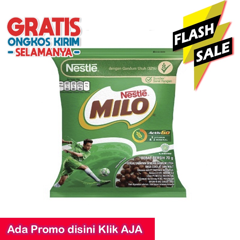 

Nestle MILO Active Go 70 gr cereal milo balls