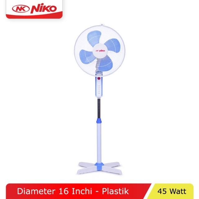 NIKO Kipas Angin Stand Fan 16&quot; NK 16 NL Silang - Garansi Resmi 1 Tahun