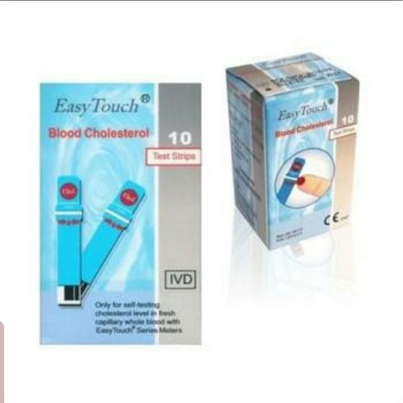 Jual Strip Easy touch Cholesterol Strip easy touch kolesterol isi 10