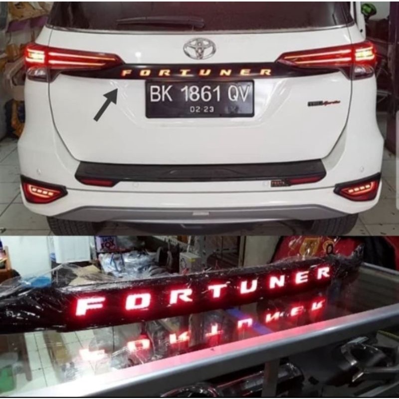 Trunklid Toyota All New Fortuner LED 2016 - 2019 original Thailand