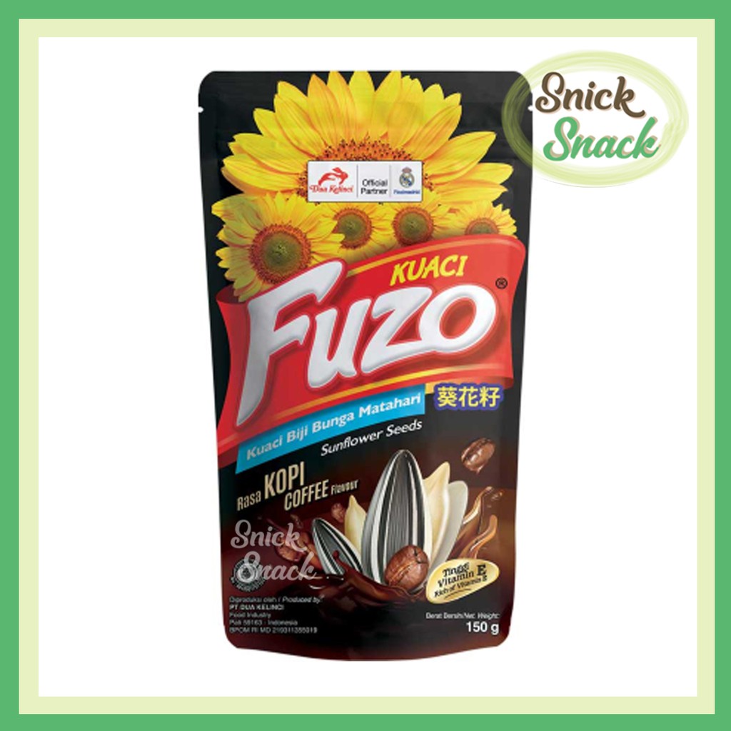 Dua Kelinci Kuaci Fuzo Coffee 150 gr Biji Bunga Matahari Kwaci rasa Kopi