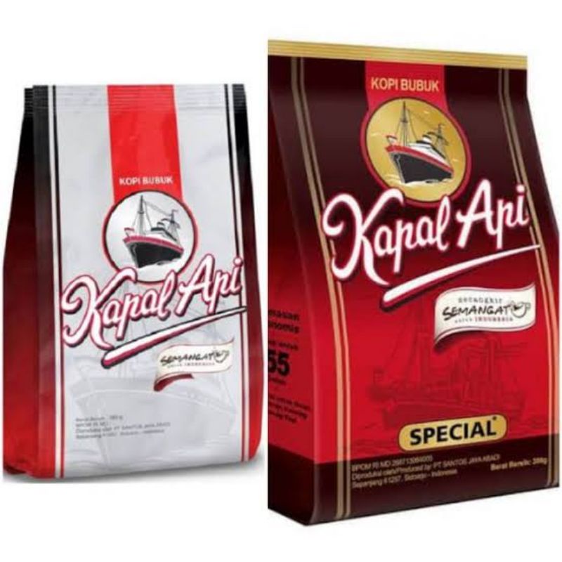 

kopi kapal api, special 380/165gr, merah/silver