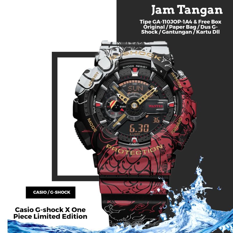 Jam Tangan GA-110JOP-1A4 One Piece Version Men's Watch Limited Edition