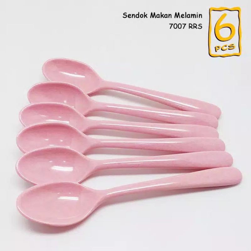 sendok makan pink melamine 7007 rrs onyx (6 pcs)