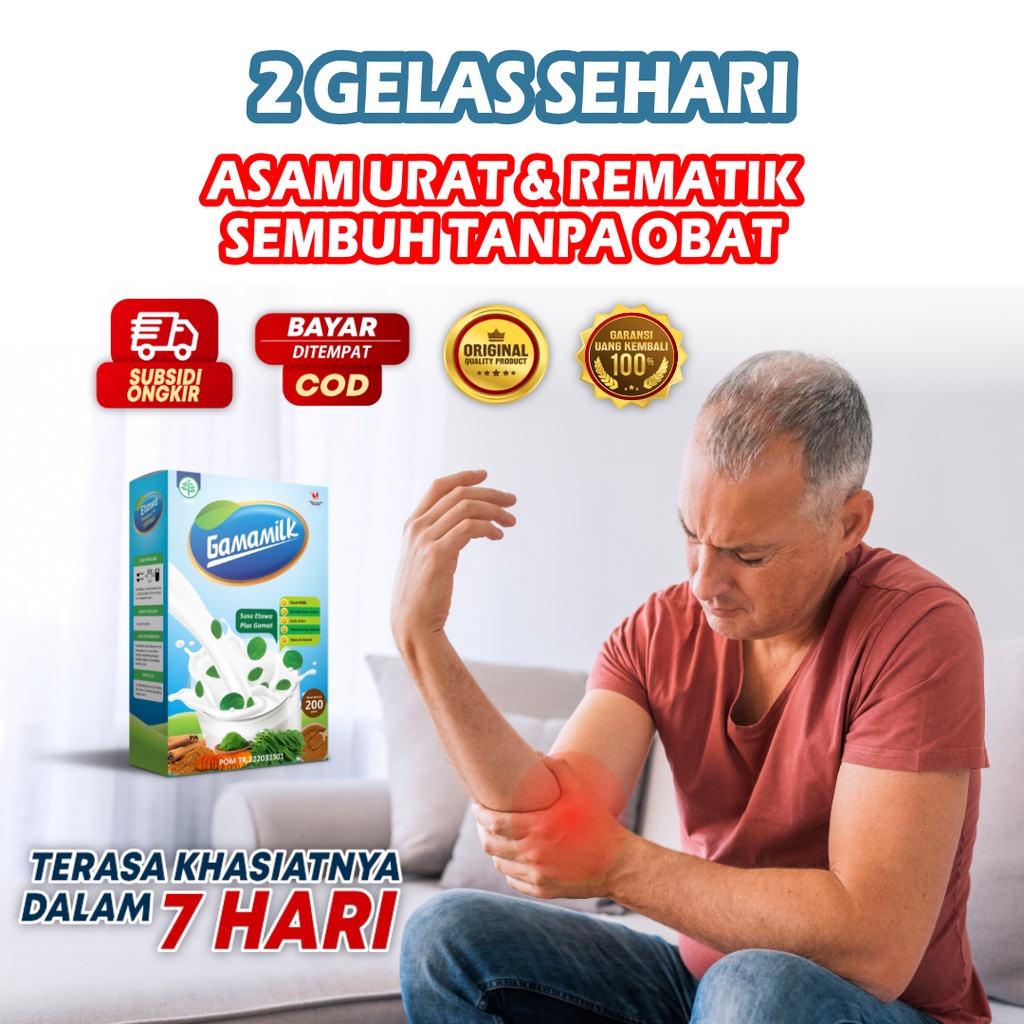 SUSU ETAWA GAMAT GAMAMILK 100% ORI - Solusi Atasi Masalah Asam Urat, Rematik, Sendi dan Tulang