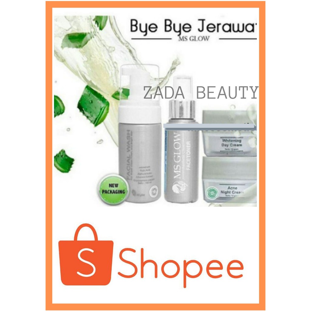 MS GLOW ACNE SERIES / PAKET MS GLOW / SKIN CARE / PERAWATAN PEREMPUAN / PAKET BRIGHTENING
