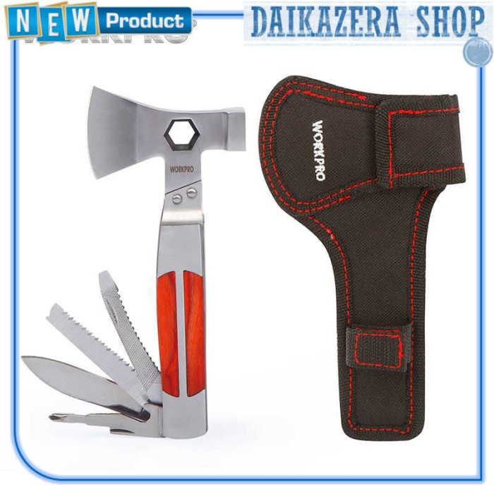 Palu Tang EDC Multifungsi Heavy Duty Pocket Axe - W014012AE - Silver