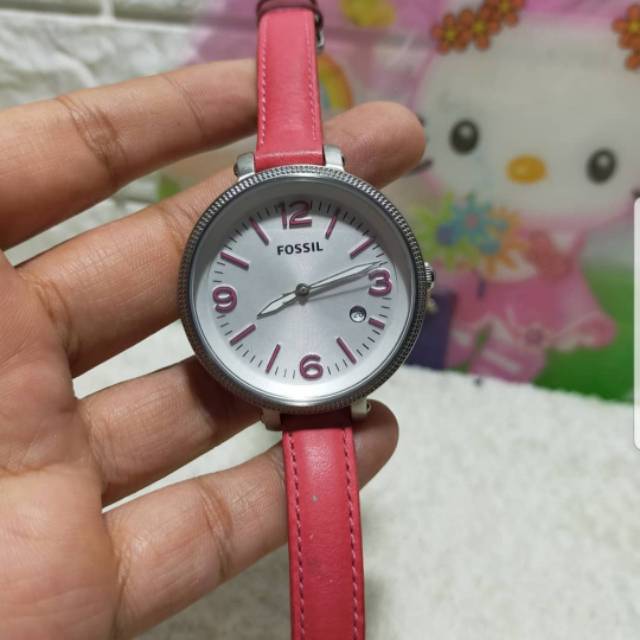 jam tangan fossil jengkol preloved second