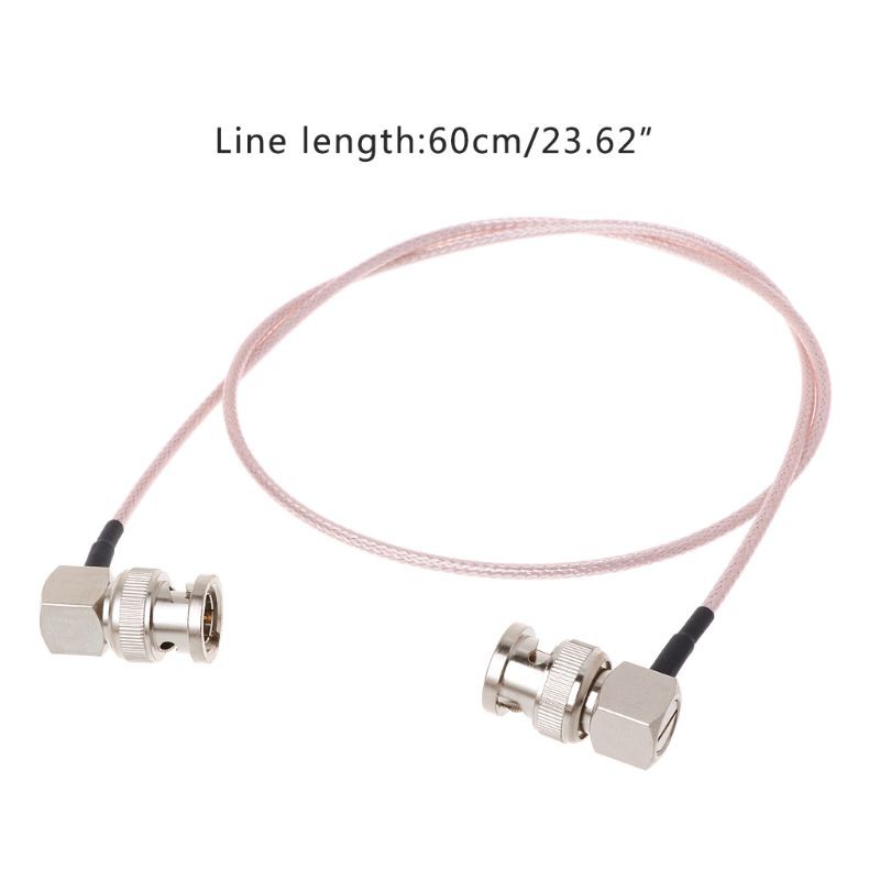 SDI Kabel Konektor Video rg179 BNC Male ke BNC Right Angle Plug untuk BMCC