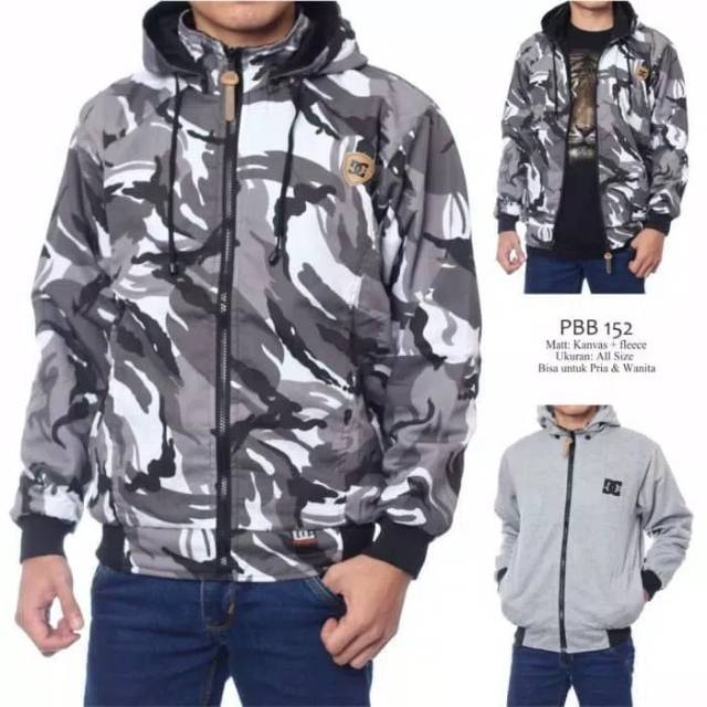JAKET BOLAK BALIK DC ARMY RUSIA ABU/JAKET BB DC 2 IN 1/JAKET CAMO LORENG