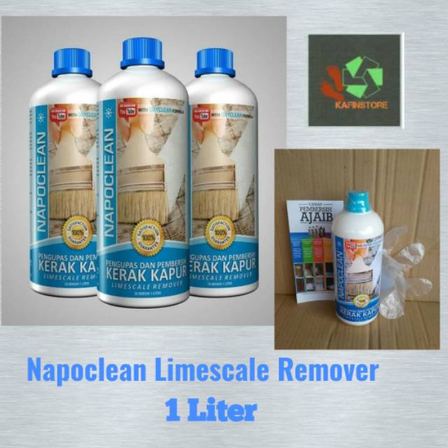 Napoclean Limescale Remover (biru) Pembersih Kerak Kapur & Semen 1 Liter