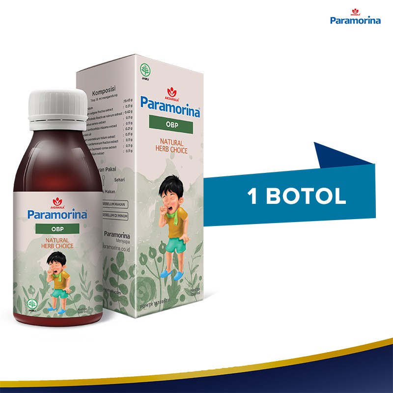 Paramorina OBP 100ml - Obat Batuk Pilek Anak - 1Pcs