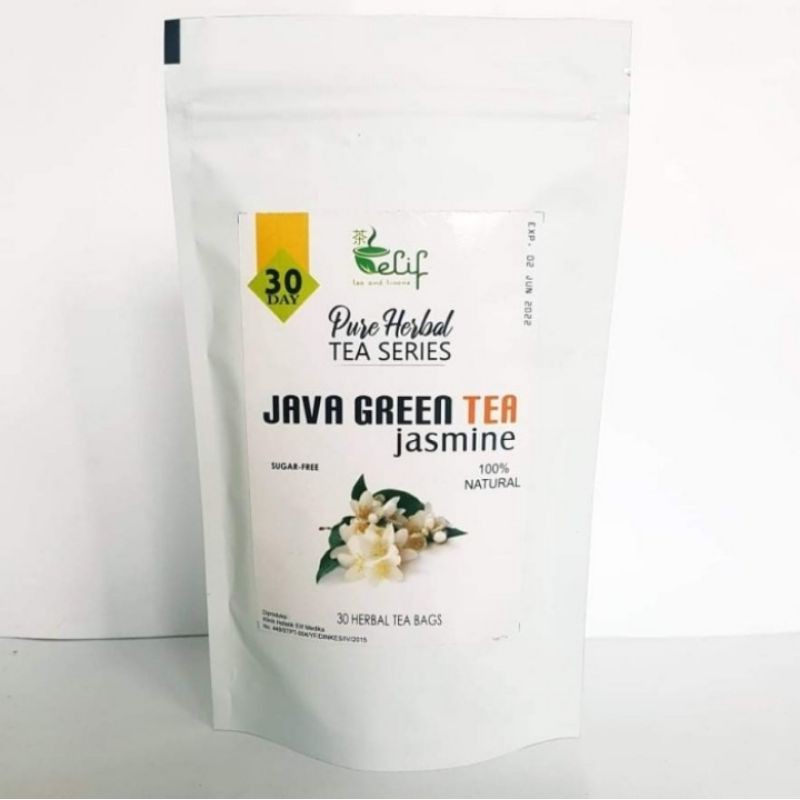 Jual Java Green Tea Jasmine Teh Hijau Jawa Wangi Bunga Melati (30 Tea Bag) Shopee Indonesia
