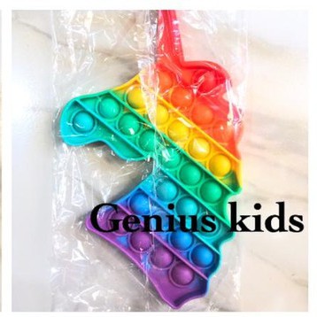 POP IT MURAH FIDGET PUSH UP POP ITS RAINBOW BUBBLE SENSORY STRESS RELIEF/POP IT BUBBLE SENSORY-POP IT PONY