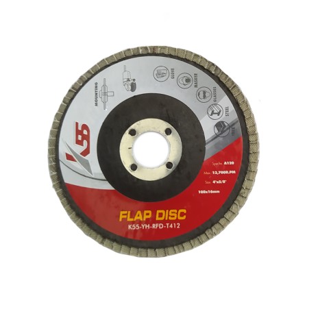 Amplas Susun Grinda 4 inch Flap Disc Grade 120 #120 Grit 120 Mata Gerinda Amplas Tumpuk MERK RANDOM