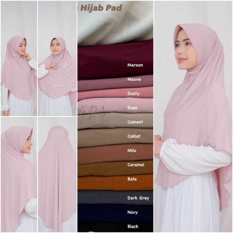 Bergo Pet Jumbo | Bergo Premium | Jilbab Jersey | Hijab jersey jumbo | Bergo Pet Syar'i