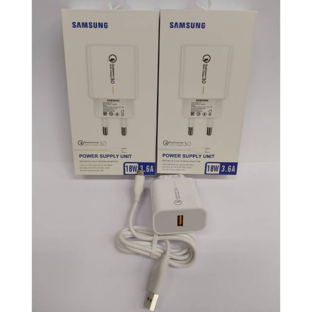 Charger SAMSUNG Qualcomm 3.0 Quick Charger Power Supply Unit 18W 3.6A