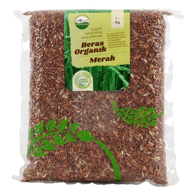 

BERAS- LINGKAR ORGANIK - BERAS MERAH 1 KG - ORGANIK - RENDAH GULA -UNGGULAN.