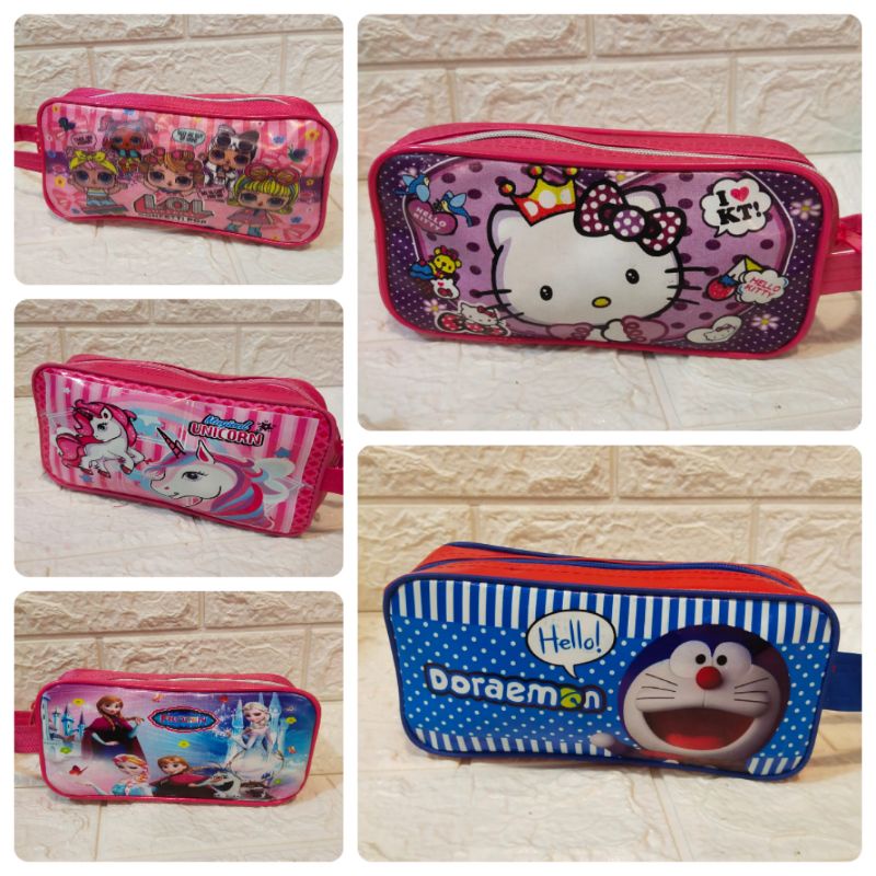 

TEMPAT PINSIL BAHAN KARAKTER ANAK/TEMPAT PENSIL BAHAN UK.20x9x5cm/SOUVENIR ULANG TAHUN