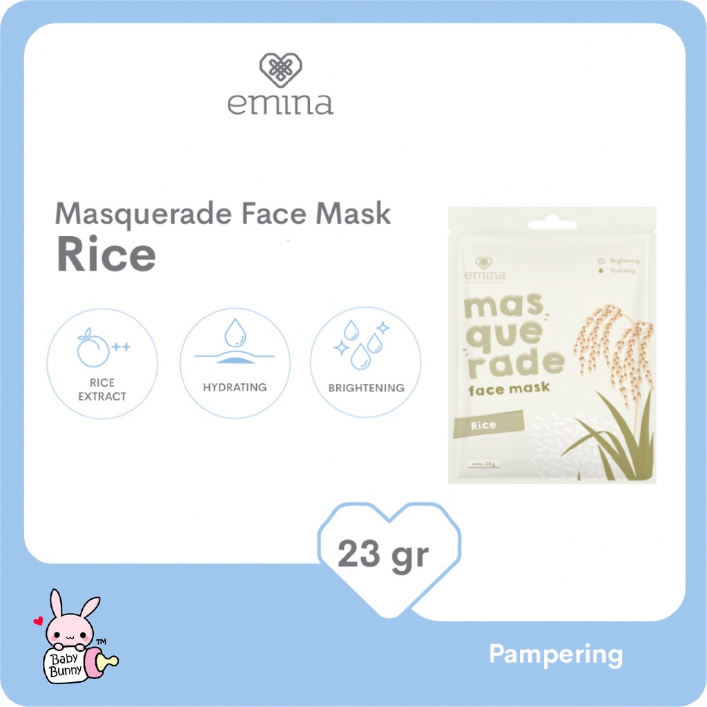 ❤ BELIA ❤ EMINA Masquerade Face Sheet Mask 23g &amp; Capsule Treat Mask | Masker Capsul | Masker lembaran wajah