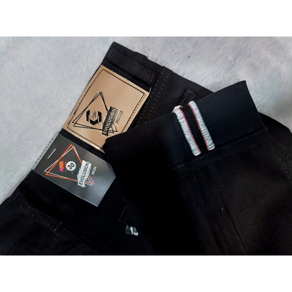 denim selvedge denim selvedge celana denim selvedge celana selvedge pria celana denim pria selvedge Selvedge Hitam Naomi Streach Evolusion Debim Selvedge