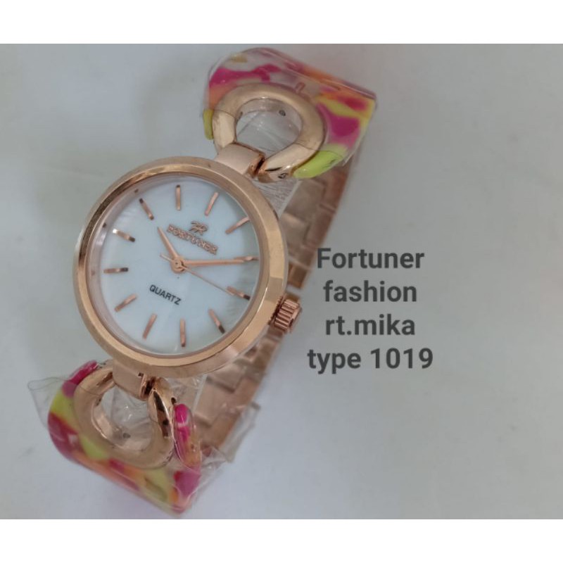 Jam Tangan Wanita Fortuner Original RT1019 Case Rosegold