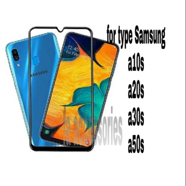 Tempered Glass 5D Samsung a10s a20s a30s A50S Full Layar Screen Guard Curved Melengkung antigores