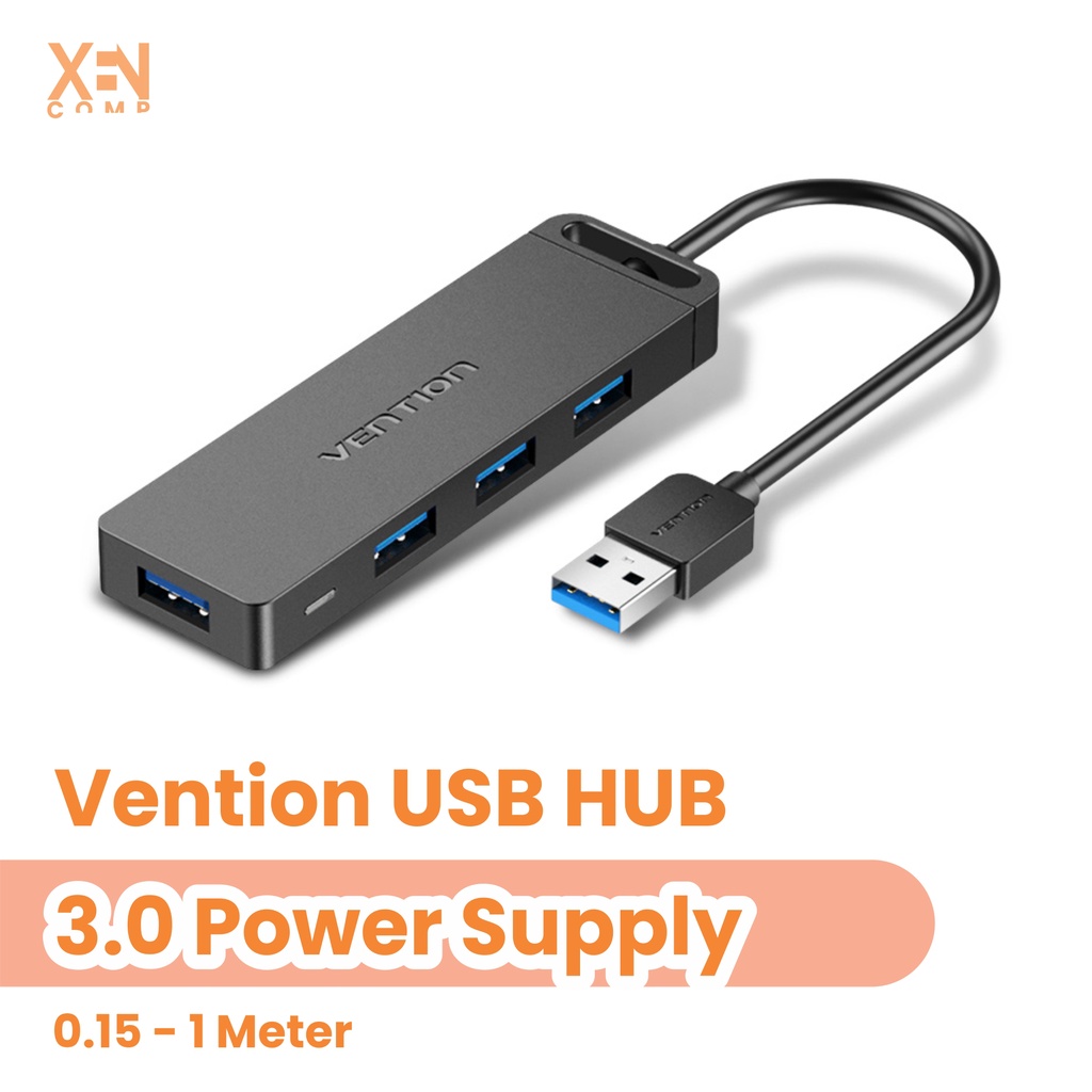 Vention USB HUB USB 3.0 USB 2.0 4 Port CHL CHM  High Speed Transfer for Windows Mac 0.15m / 1m