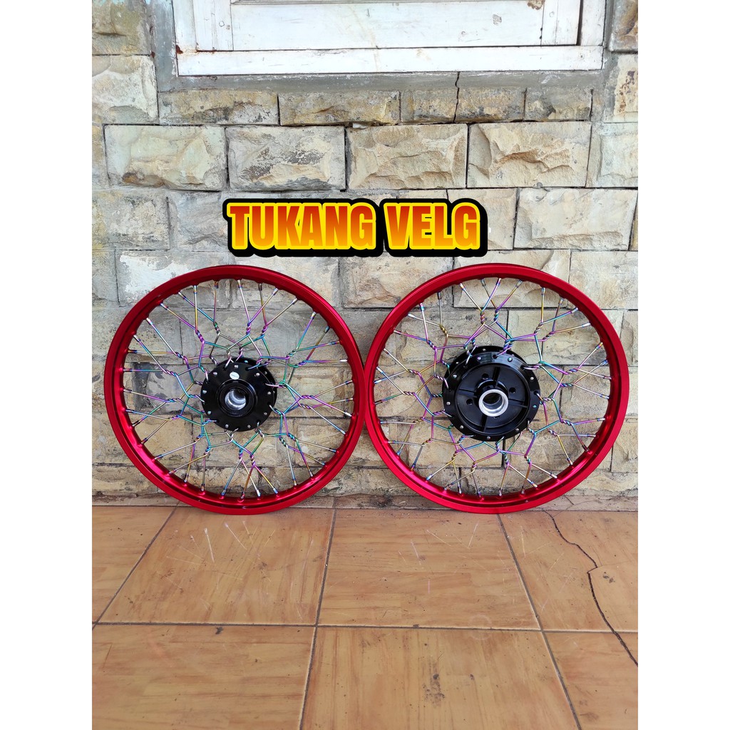 Velg Jari Jari Fizr Force1 Atau Vega Old Lama Ring 17 Stell Ulir Kepang