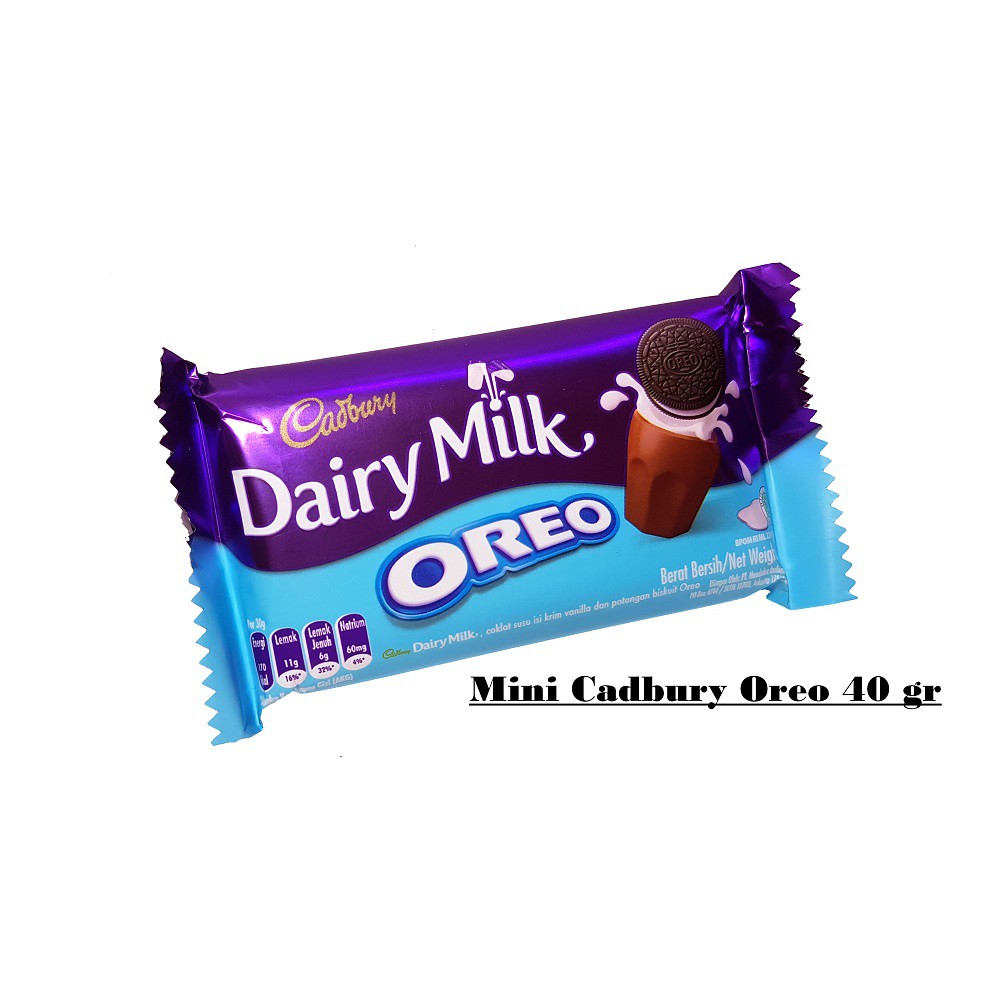 Jual Cadbury Dairy Milk MINI OREO Chocolate Bar - 40g | Shopee Indonesia